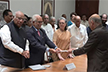 B Sudarshan Reddy files nomination for Vice-Presidential polls